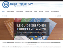 Tablet Screenshot of obiettivoeuropa.com